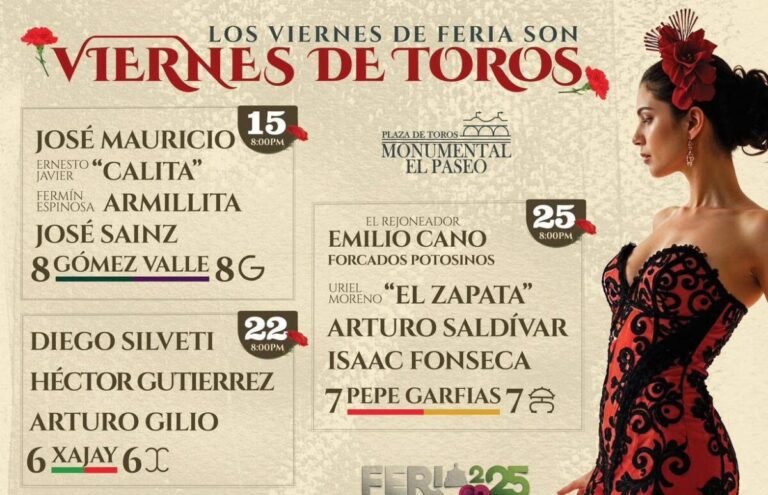 Tres corridas para San Luis Potosí